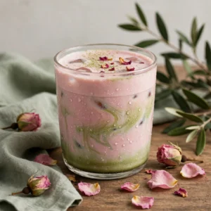 Rose Matcha Latte Brew & Bloom